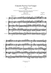 Albinoni - Concerto No.8 in F major for Flute and String Quartet