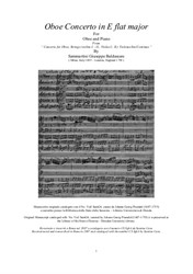Sammartini - Concerto in E flat major for Oboe and Piano