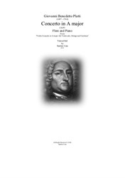 Platti - Concerto in A major for Flute and Piano