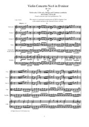 Vivaldi - Violin Concerto No.6 in D minor for Violin, Strings and Continuo