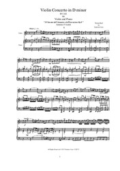 Vivaldi - Violin Concerto No.7 in D minor for Violin and Piano