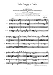 Vivaldi - Violin Concerto in F major for String Quartet