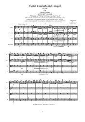 Vivaldi - Violin Concerto in G major for String Quartet