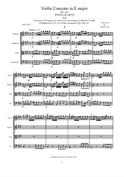 Vivaldi - Violin Concerto in E major for String Quartet