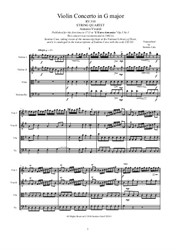 Vivaldi - Violin Concerto in G major for String Quartet