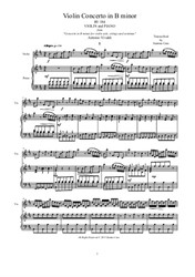 Vivaldi - Violin Concerto in B minor for Violin and Piano
