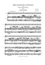 Albinoni - Oboe Concerto No.2 in D minor for Oboe or Flute and Piano