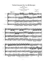 Vivaldi - Violin Concerto No.1 in B flat major for String Quartet