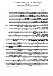 Vivaldi - Violin Concerto No.1 in B flat major for Violin solo, Strings and Continuo