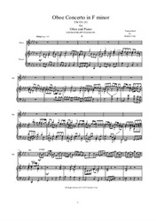Telemann - Concerto in F minor for Oboe and Piano