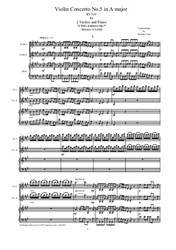 Vivaldi - Violin Concerto No.5 in A major for Two Violins and Piano