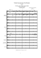 Vivaldi - Violin Concerto No.10 in B minor for 4 Violins, Cello, Strings and Cembalo