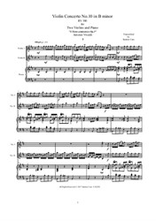Vivaldi - Violin Concerto No.10 in B minor for Two Violins and Piano