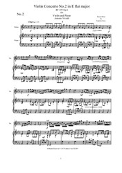 Vivaldi - Violin Concerto No.2 in E flat major for Violin and Piano