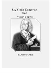Vivaldi - Six Violin Concertos for Violin and Piano - Scores and violin part