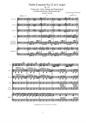 Vivaldi - Violin Concerto No.12 in C major for Violin solo, Strings and Harpsichord