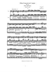 Vivaldi - Oboe Concerto in C major for Oboe and Piano