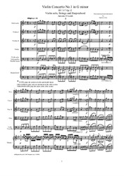 Vivaldi - Violin Concerto No.1 in G minor for Violin, Strings and Harpsichord