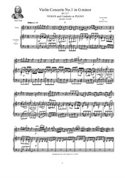 Vivaldi - Violin Concerto No.1 in G minor for Violin and Piano