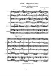 Vivaldi - Violin Concerto in B minor for Violin, Strings and Harpsichord