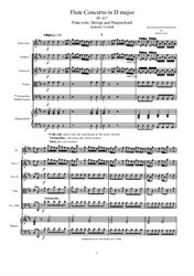 Vivaldi - Flute Concerto in D major for Flute solo, Strings and Harpsichord