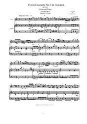 Vivaldi - Violin Concerto No.3 in G minor for Violin and Piano