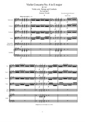 Vivaldi - Violin Concerto No.4 in E major for Violin, Strings and Cembalo