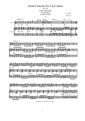 Vivaldi - Violin Concerto No.5 in A minor for Violin and Piano