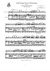 Vivaldi - Cello Sonata No.6 in B flat for Cello and Cembalo (or Piano)