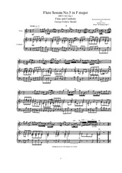 Handel - Flute Sonata No.5 in F Major for Flute and Cembalo (or Piano)