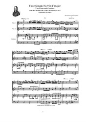Scarlatti A. - Flute Sonata No.9 in F major for Two Flutes and Cembalo