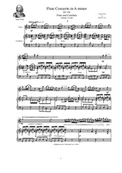 Vivaldi - Flute Concerto in A minor for Flute and Cembalo (or Piano)