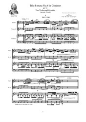 Vivaldi - Trio Sonata No.6 in G minor for Two Violins and Cembalo