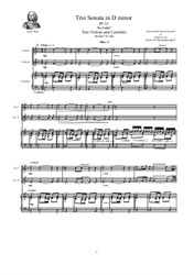 Vivaldi - Trio Sonata No.12 in D minor - La Follia - for Two Violins and Cembalo