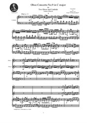 Albinoni - Oboe Concerto No.9 in C major for Two Oboes and Cembalo (or Piano)