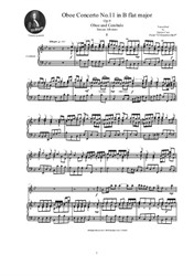 Albinoni - Oboe Concerto No.11 in B flat major for Oboe and Cembalo (or Piano)