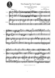 Albinoni - Trio Sonata No.5 in C major for Two Violins and Cembalo (or Piano)