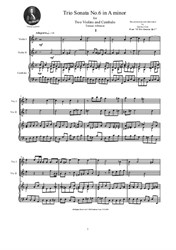 Albinoni - Trio Sonata No.6 in A minor for Two Violins and Cembalo (or Piano)