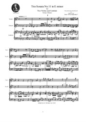 Albinoni - Trio Sonata No.11 in E minor for Two Violins and Cembalo (or Piano)