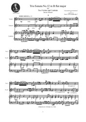 Albinoni - Trio Sonata No.12 in B flat major for Two Violins and Cembalo (or Piano)