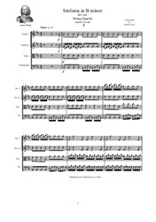 Vivaldi - Sinfonia in B minor String Quartet - Score and Parts