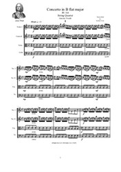 Vivaldi - Concerto in B flat major for String Quartet