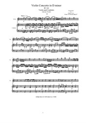 Vivaldi - Violin Concerto No.2 in D minor for Violin and Cembalo (or Piano)