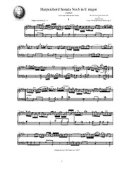Platti - Harpsichord (or Piano) Sonata No.6 in E major
