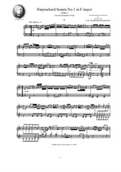 Platti - Harpsichord (or Piano) Sonata No.1 in F major