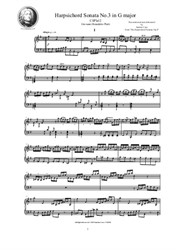 Platti - Harpsichord (or Piano) Sonata No.3 in G major