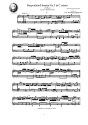 Platti - Harpsichord (or Piano) Sonata No.5 in C minor