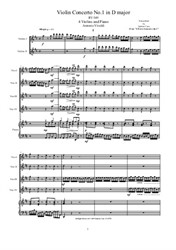 Vivaldi - Violin Concerto No.1 in D major for 4 Violins and Piano