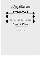 Mozart - Six Violin Sonatas for Violin and Piano - Full Scores and Part
