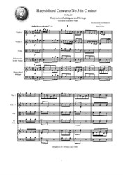 Platti - Harpsichord Concerto No.3 in C minor for Harpsichord and Strings